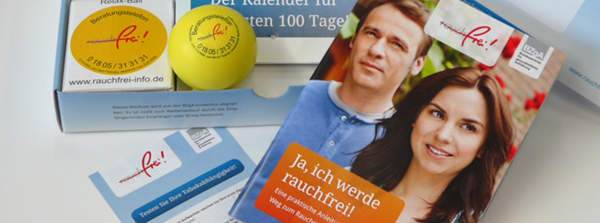 BZgA: Kostenloses rauchfrei   Startpaket