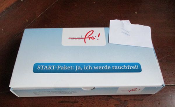 BZgA: Kostenloses rauchfrei   Startpaket