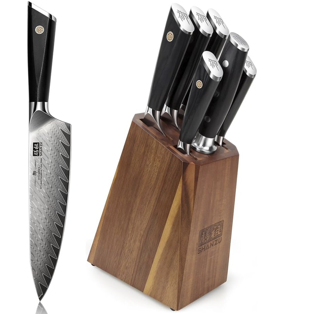 SHAN ZU 7 tlg. Küchenmesserset für 194,99€ (statt 220€)