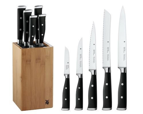 🔪 WMF Grand Class 6 tlg. Messer Set mit Bambus Messerblock für 92,99€ (statt 125€)