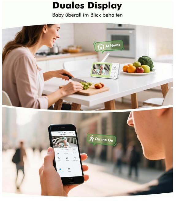 YESIMOM Babyphone mit FB und App für 69,59€ (statt 120€)