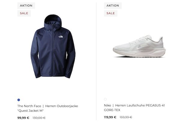 👟 engelhorn Sale + 25% Extra auf Sportkleidung   Nike, The North Face, Under Armour uvm.