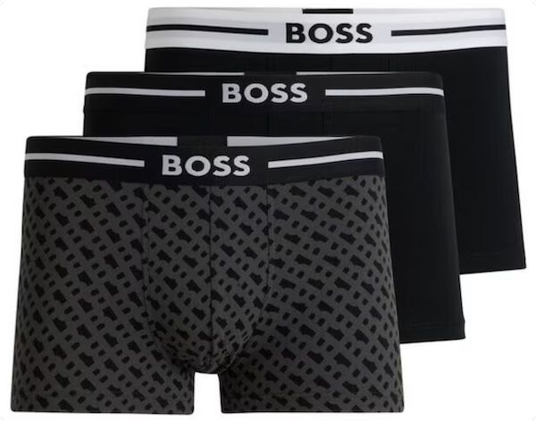 3er Pack BOSS Trunks Boxershorts mit Logo Bund ab 17,93€ (statt 28€)