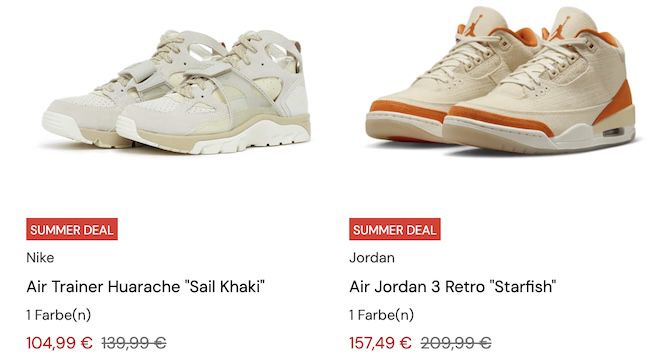 🔥👟 Solebox Summer Sale + bis 25% Extra Rabatt
