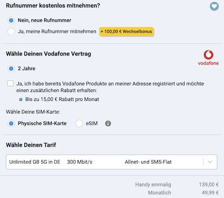 🤩 Samsung Galaxy S25 Ultra (512 GB) für 139€ + Vodafone Allnet unlimited 5G für 49,99€ mtl. + Bonus
