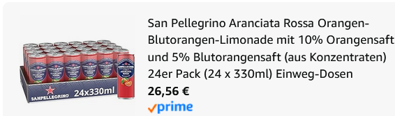 24er Pack San Pellegrino Naturali Aranciata Rossa Limo ab 26,56€ (statt 33€) 24er Pack San Pellegrino Naturali Aranciata Rossa Limo ab 26,56€ (statt 33€)