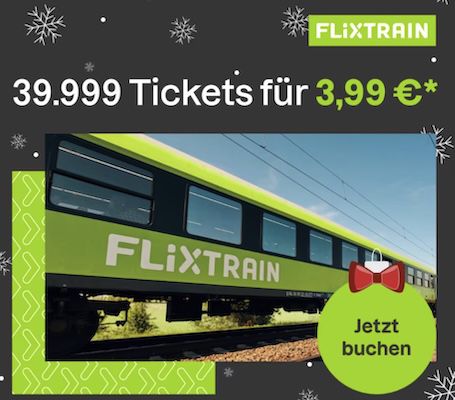 🚋 FlixTrain: Zugtickets ab nur 3,99€ - deutschlandweit! 🚋 FlixTrain: Zugtickets ab nur 3,99€ deutschlandweit!