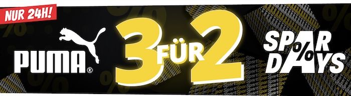 👕👟 Puma 3 für 2 Aktion - Sneaker, Hoodies, Shirts, Hosen uvm. 👕👟 Puma 3 für 2 Aktion Sneaker, Hoodies, Shirts, Hosen uvm.