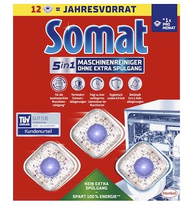 🧼 Somat Spülmaschinenreiniger Tabs Anti Kalk, 12 WL ab 6,64€ (statt 10€)