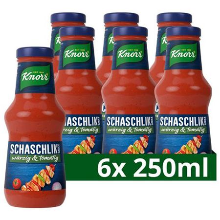 🌭 6er Pack Knorr Schlemmersauce Schaschlik 6 x 250 ml ab 6,90€ (statt 10€)