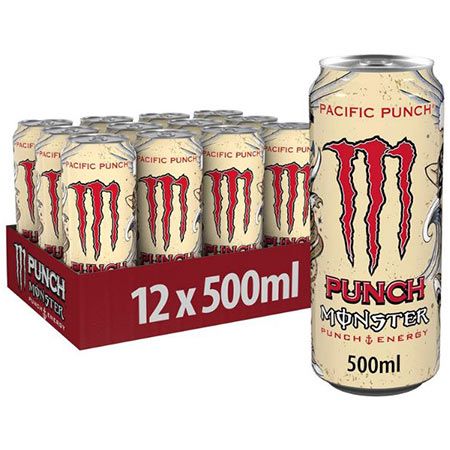 🍹 12er Pack Monster Energy Pacific Punch Energy Drink, 0,5L ab 11,24€ (statt 18€)