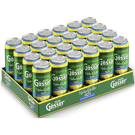 🍺🍋 24x Gösser Natur Radler Alkoholfrei, 0,5L Dose ab 16€ (statt 24€) – 0,68€ pro Dose
