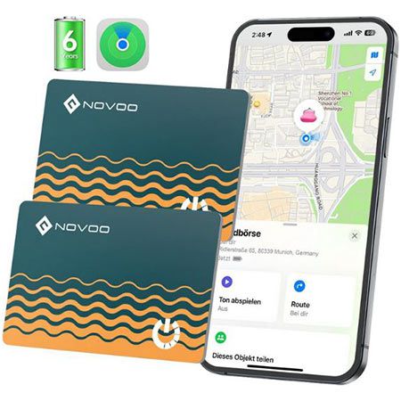 💳 2er Pack NOVOO Smart Tag Karte (iOS) für den Gedlbeutel für 26,39€ (statt 44€)