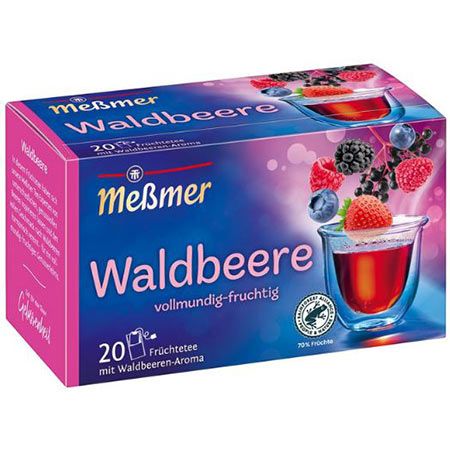 🍵 4x 20er Pack Meßmer Waldbeere Teebeutel ab 5€ (statt 9€)