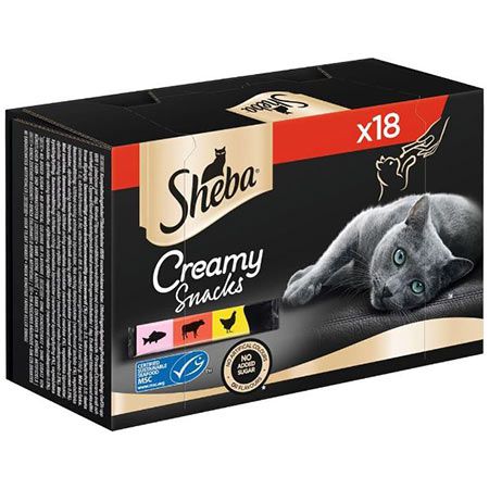 🐈💨 18er Pack Sheba Creamy Snack Leckerbissen ab 5,39€ (statt 7€)