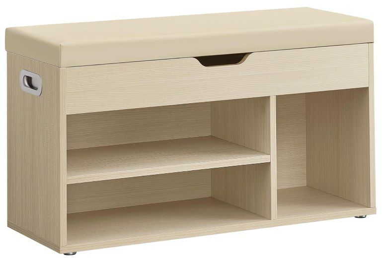 VASAGLE Schuhbank mit Sitzfläche mit 3 Fächer für 29,99€ (statt 50€)