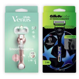 Mit Kauf von Gillette/Venus Klingenpackungen einen Gillette/Venus Rasierer gratis dazu