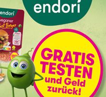 Veganes Produkt von endori gratis ausprobieren