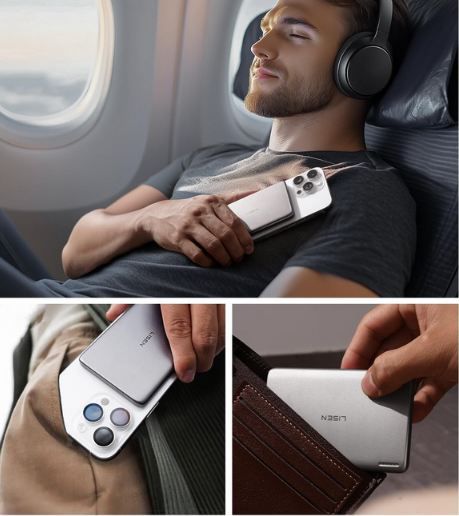 🔋 Lisen Magwalk 18W Magsafe Powerbank Ultradünn, 5.000mAh für 19,94€ (statt 36€)