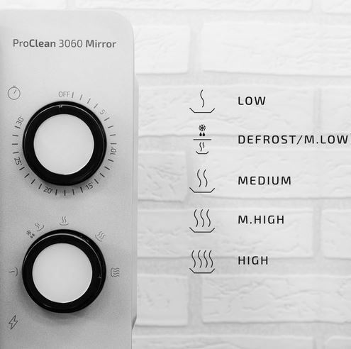 🍛 Cecotec ProClean 3060 Mikrowelle mit 20L für 54,90€ (statt 71€)