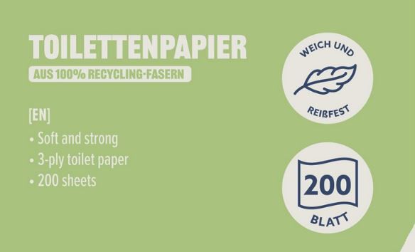 🧻 4 x 8 Rollen by Amazon ECO Toilettenpapier, 3 lagig ab 8,82€ (statt 12€)