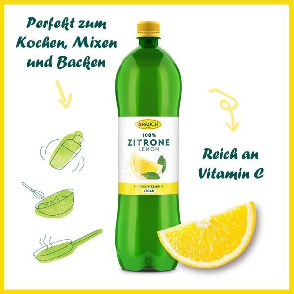🍋 6 x 1 Liter Rauch Feine Küche Zitronensaft ab 7,19€ (statt 16€)