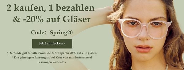 😎 Firmoo: Zwei Brillen kaufen   nur eine bezahlen & 20% Rabatt auf Gläser