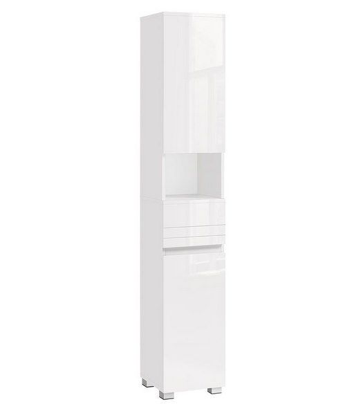 VASAGLE Badezimmerschrank (30 x 30 x 170 cm) in Weiß für 58,99€ (statt 68€)
