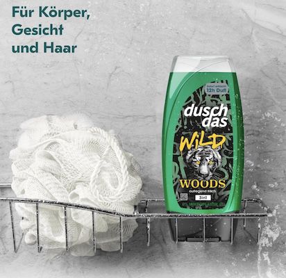🧴 6x 225ml Duschdas 3 in 1 Duschgel & Shampoo Wild Woods für 6,41€ (statt 11€)