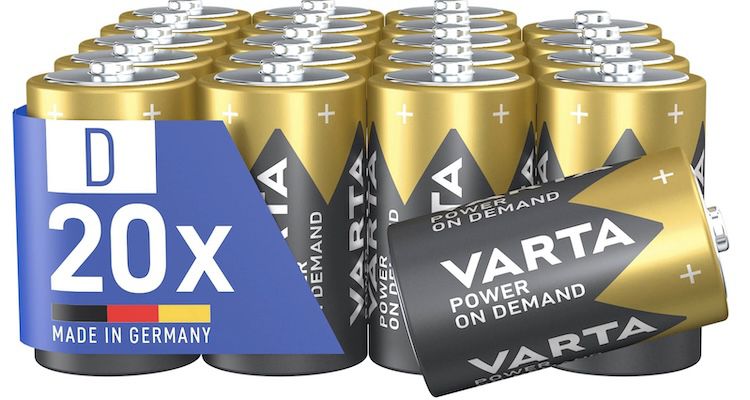 🔋 20x VARTA Batterien D Mono ab 22,79€ (statt 33€)
