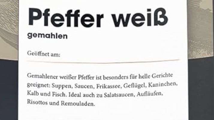 🧂1kg UBENA weißer Pfeffer gemahlen im Vorratsbeutel für 13,56€ (statt 25€)