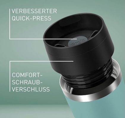 ☕️🛫 EMSA Travel Mug Classic in Petrol mit 0,5L für 22,94€ (statt 29€)