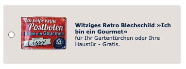 🐕 Wieder verfügbar! Dinner for Dogs 🦴 Retroblechschild kostenlos