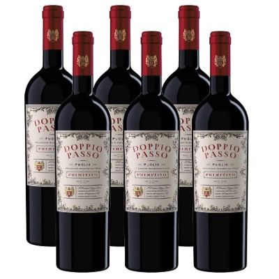 🍷 6 Flaschen Doppio Passo Primitivo Puglia Rotwein für 28,66€ (statt 40€)