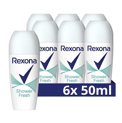 6x Rexona Deo Roll-On Shower Fresh Anti Transpirant ab 10,59€ (statt 18€)