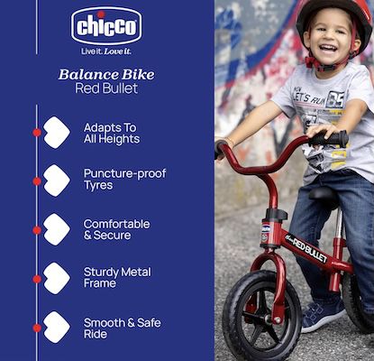 Chicco Red Bullet Laufrad für 29,50€ (statt 40€)