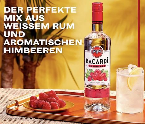 🍹 1,5 L BACARDÍ Razz 27% Vol. weißer Rum mit Himbeergeschmack für 18€ (statt 25€)