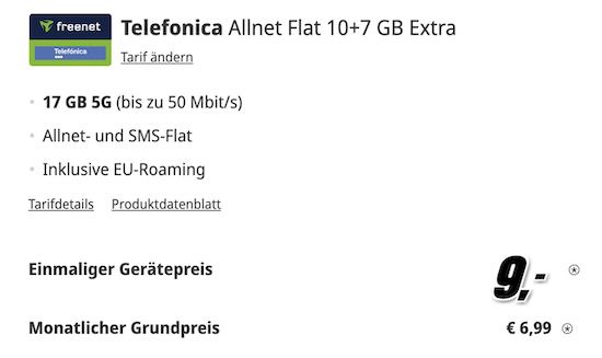 📱 Xiaomi Redmi Note 14 für 9€ + o2 Allnet 17GB 5G für 6,99€ mtl.
