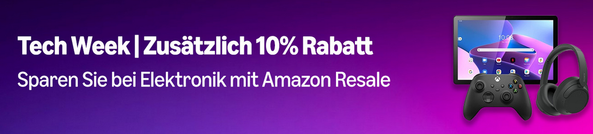 ⚙️💰Amazon Tech Week 10% extra Rabatt auf ausgewählte Elektronik im Amazon Retourenkauf