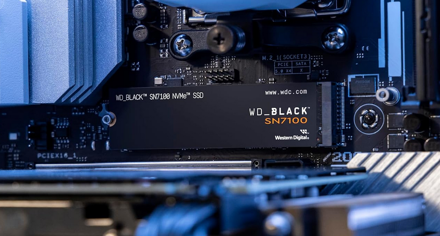 WD BLACK SN7100 NVMe SSD 1TB bis 7.250 MB/s für 64,95€ (statt 75€)