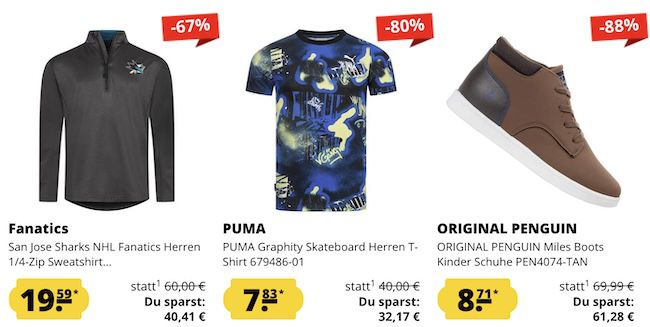 🔥 SportSpar Restgrößen Sale mit über 1.000 Angebote bis  97% + 5€ Gutschein ab 60€