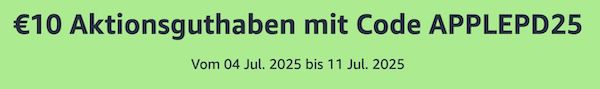 Amazon: 100€ Apple Gutschein kaufen & 10€ Amazon Guthaben bekommen