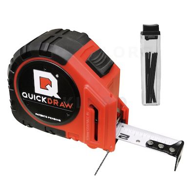 📏 Quick Draw Maßband 8m mit Bleistiftmarker + Ersatzminen für 8,88€ (statt 15€)