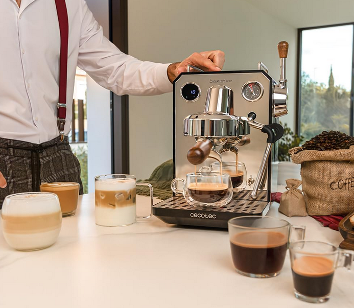 ☕Cecotec Barista Intima Espresso Siebträger Kaffeemaschine für 227,90€ (statt 314€)