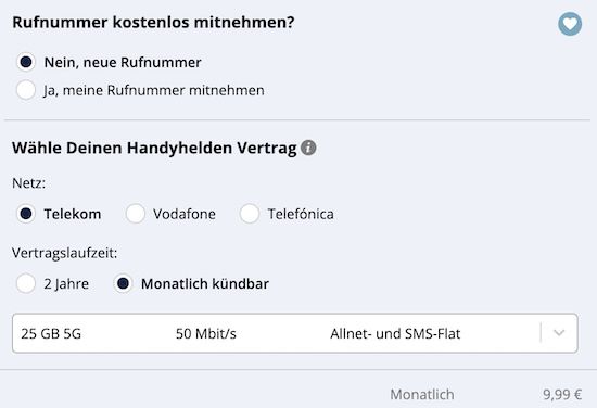 🧨 Telekom Allnet Flat mit 25GB für 9,99€ mtl.   monatlich kündbar!