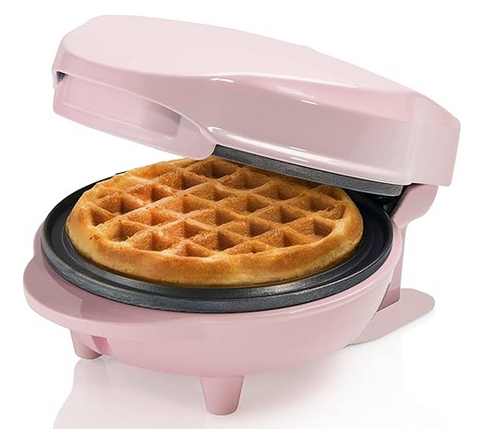 🧇 Bestron Mini-Waffeleisen im Retro-Design Pink für 12,61€ (statt 23€)