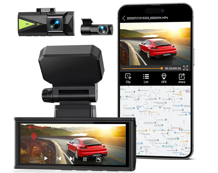 4/2K Dashcam WiFi & GPS 3.16 Touchscreen für 48,49€ (statt 90€)