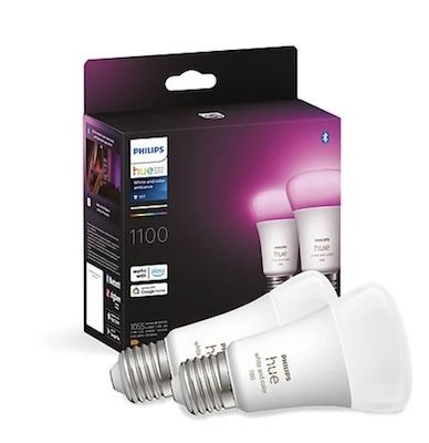💡 2er Set Philips Hue White and Color Ambiance E27 mit Bluetooth ab 49,99€ (statt 64€)