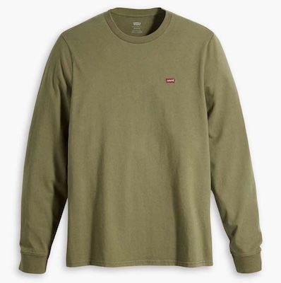 🧥 Levi’s Original Housemark Long-Sleeve T-Shirt in Olivgrün ab 17,50€ (statt 35€)