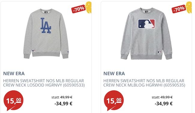 👕🧢 New Era Sale bei Picksport - z.B. Shirts ab nur 7€ 👕🧢 New Era Sale bei Picksport z.B. Shirts ab nur 7€